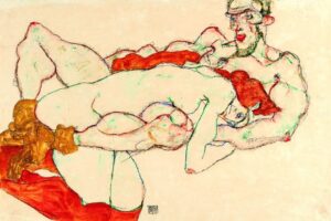 Schiele Lovers 1913